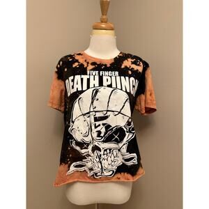 Bay Island 100% Cotton Five Finger Death Punch Tee Sz Large